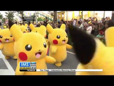 Di Jepang, parade besar Pikachu