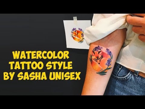 لمن اشترك: Sasha Unisex Watercolor Tattoos