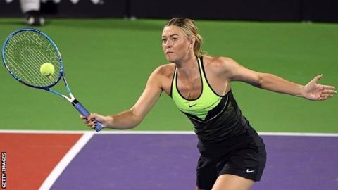 Maria Sharapova won the first match after the suspension