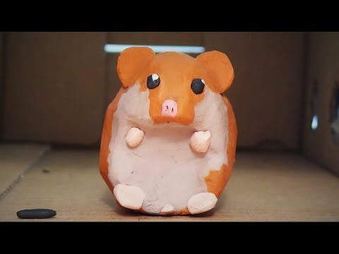 Hamsters in een parodie op de serie "Very strange things"