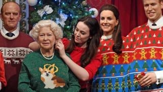 La familia real estaba vestida con suéteres navideños "feos".