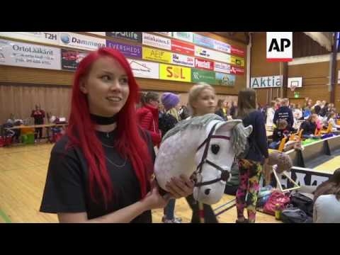 New hobby of Finnish girls - toy horses