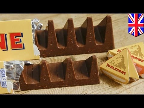 Toblerone चॉकलेट प्रशंसक कम सर्विंग्स से नाराज