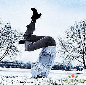 Yoga on the snow in the pictures from Instagram