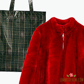 Combo: Faux fur coat with a bag package