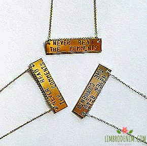 Silver pendant "Never Read the Comments"